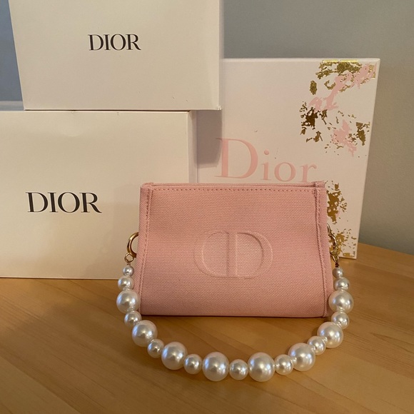 Dior Handbags - Dior Cosmetic Bag with Pearl Strap